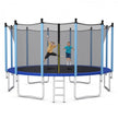 Outdoor Trampoline with Safety Closure Net