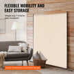 VEVOR 6FT Room Divider Single Panel Fabric Room Screen for Office Bedroom Beige