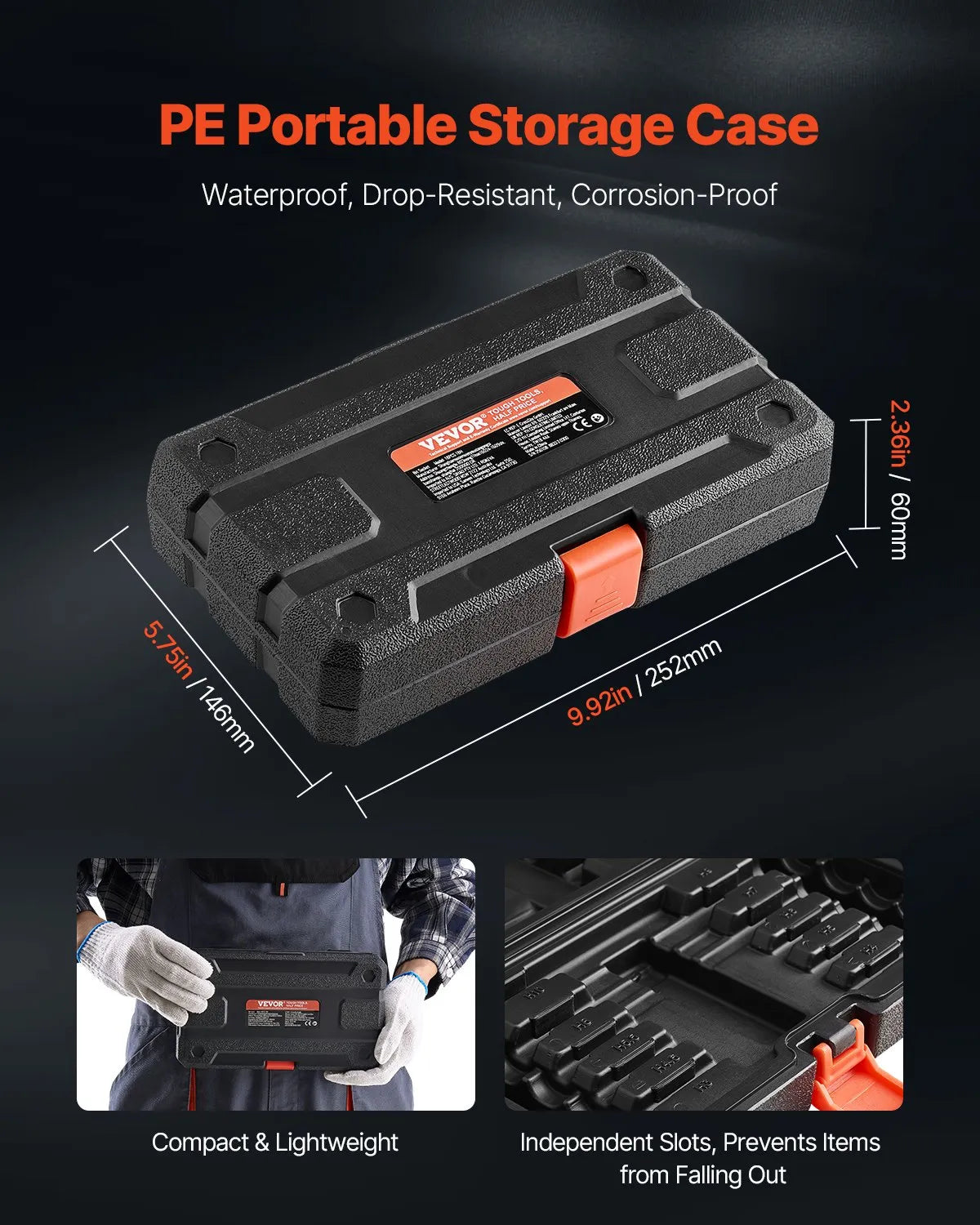 Extra Long Allen Hex Bit Socket Set 18-Piece 3/8 inch Drive S2 Alloy Steel Cr-V