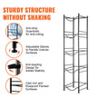 VEVOR 5 Tiers Water Jug Holder Single Row Water Bottle Rack for 5 Bottles Black