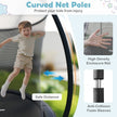 10FT Outdoor Trampoline Heavy-Duty Recreational Trampoline with Safety Enclosure Net