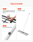 VEVOR 10x48in Lawn Leveling Rake 83.9 in Adjustable Handle for Yard Golf Court