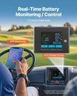 VEVOR 48V 105Ah Golf Cart Lithium Battery 20A Charger LCD Monitor & 4000+ Cycle