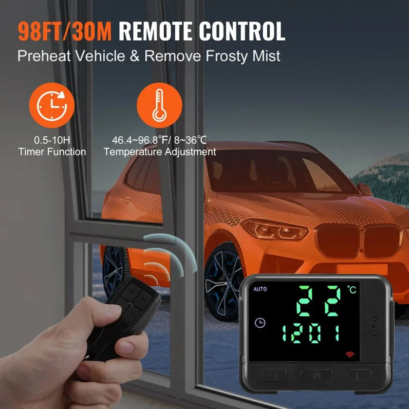 VEVOR 5-8KW Diesel Heater, All-in-One Diesel Air Heater with Remote & LCD, Fast Heating Low Noise for Truck, Van, RV, CamperVEVOR 5-8KW Diesel Heater, All-in-One Diesel Air Heater with Remote & LCD, Fast Heating Low Noise for Truck, Van, RV, Camper