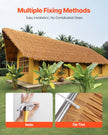 VEVOR 1.6x16.4 ft Artificial Thatch Roofing Mexican Tiki Hut Grass Skirt Roof