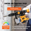 VEVOR 1-9/16 Inch SDS-Max Rotary Hammer Drill, 13Amp Corded Drills, Heavy Duty Chipping Hammers with Vibration Control & Safety Clutch, Electric Demolition Hammers Variable Speed, Power Tool For Concr