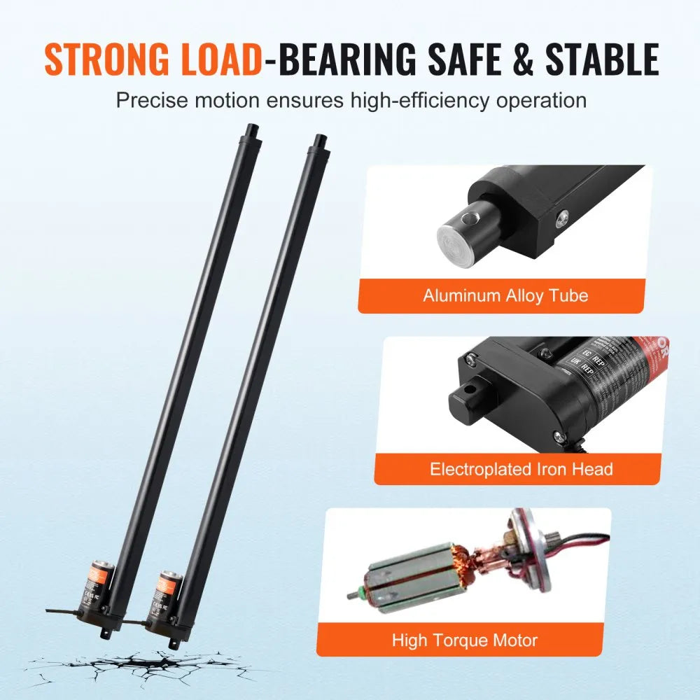 VEVOR 2PCS Linear Actuator Kit, 30 Inch High Speed 0.35