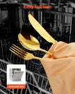 VEVOR 100-Piece Silverware Set Stainless Steel Cutlery Flatware Utensils for 20