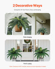 VEVOR 2Pcs Artificial Boston Ferns Plastic Fern 30 Branches Indoor Outdoor Decor