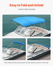 VEVOR 4 Bow Boat Bimini Tops 96
