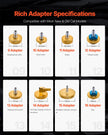 VEVOR 17 Pcs Brake Master Bleeder Kit Brake Bleeder Adapter Set for Most Vehicles