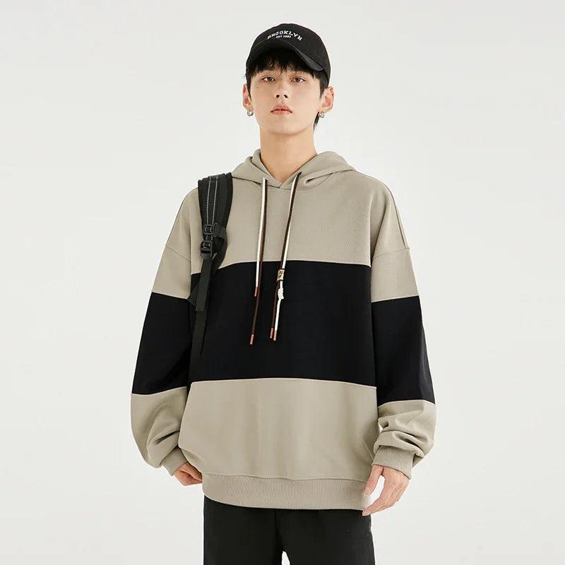 Hoodies for Men – American Retro Thin Loose Hooded Sweatshirt