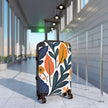 Floral Leaves Carry-On Suitcase — Colorful Botanical Travel Luggage