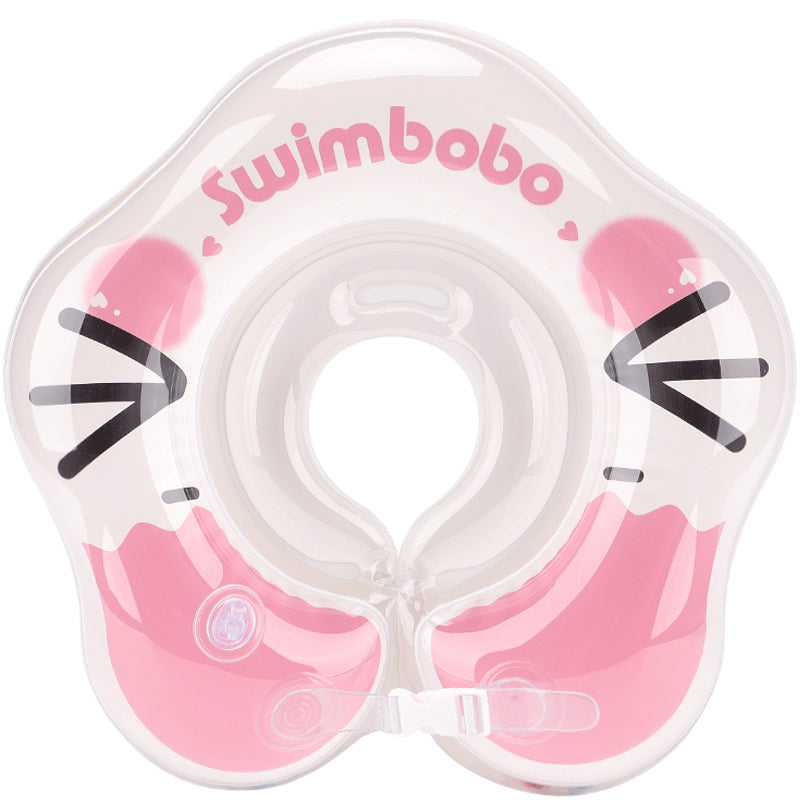 Baby Neck Swimming Ring Canada | Inflatable Newborn Swim Ring 0-8 Months | Blue Pink