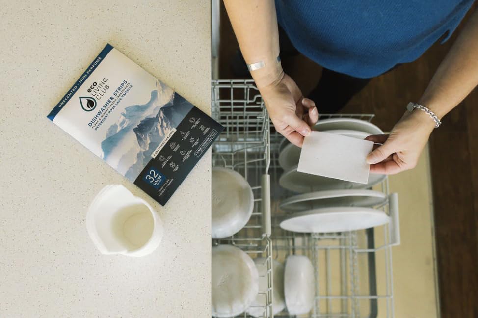 Eco Living Club - Dishwasher Detergent Strips (32ct)