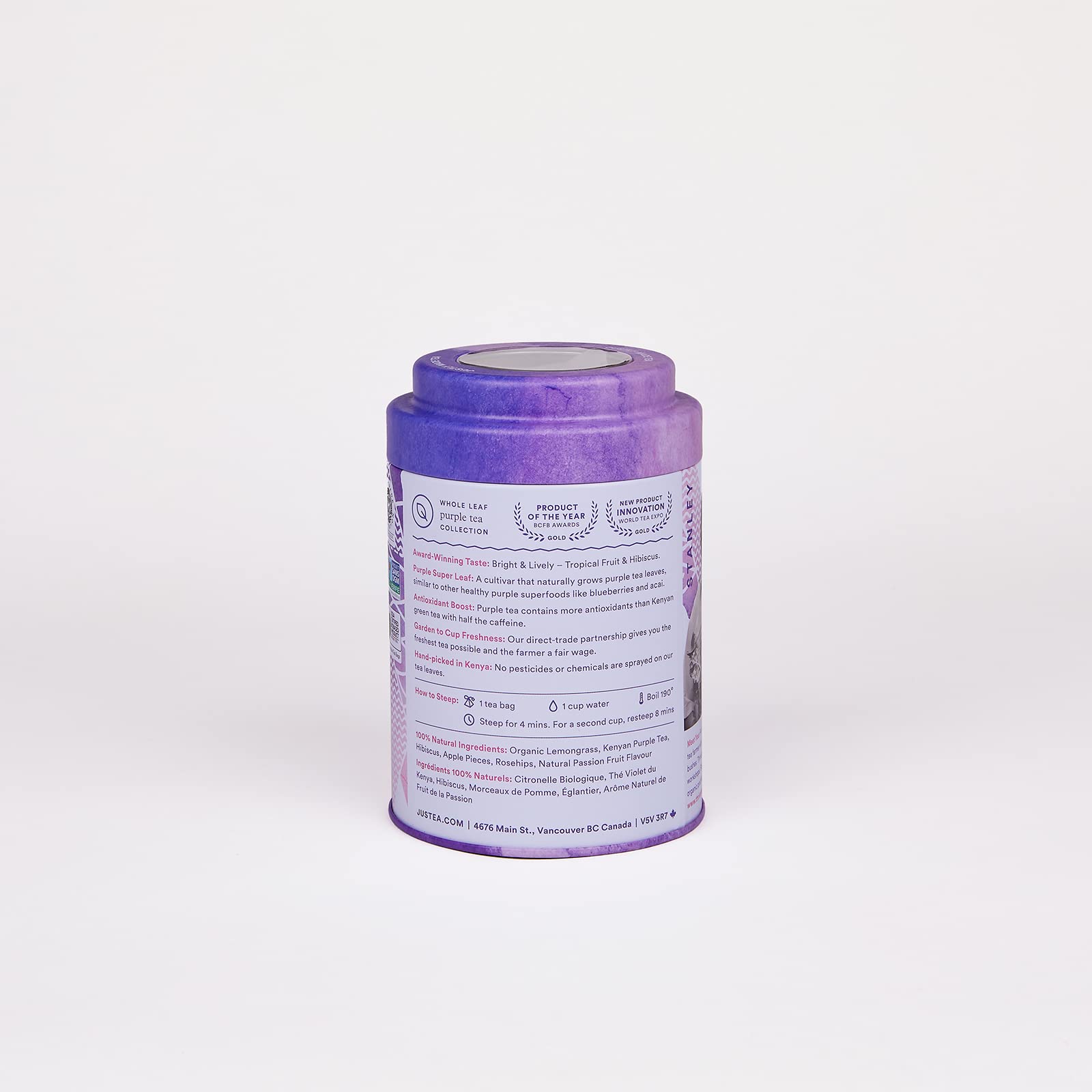 JusTea - Purple Tea - Purple Rain (80g)
