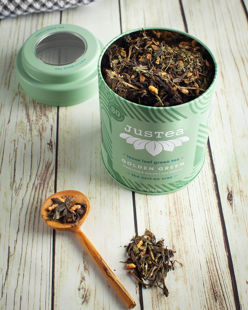 JusTea - Golden Green - Loose Leaf Green Tea (100g)