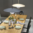 SLATE Mid-Century Modern Wide Dome Pendant Light for Kitchen Island & Dining Table