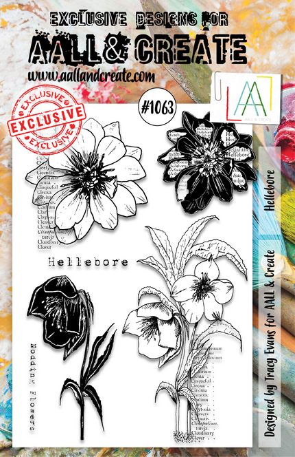 AALL and Create  A5 Stamp Set - 1063 - Hellebore