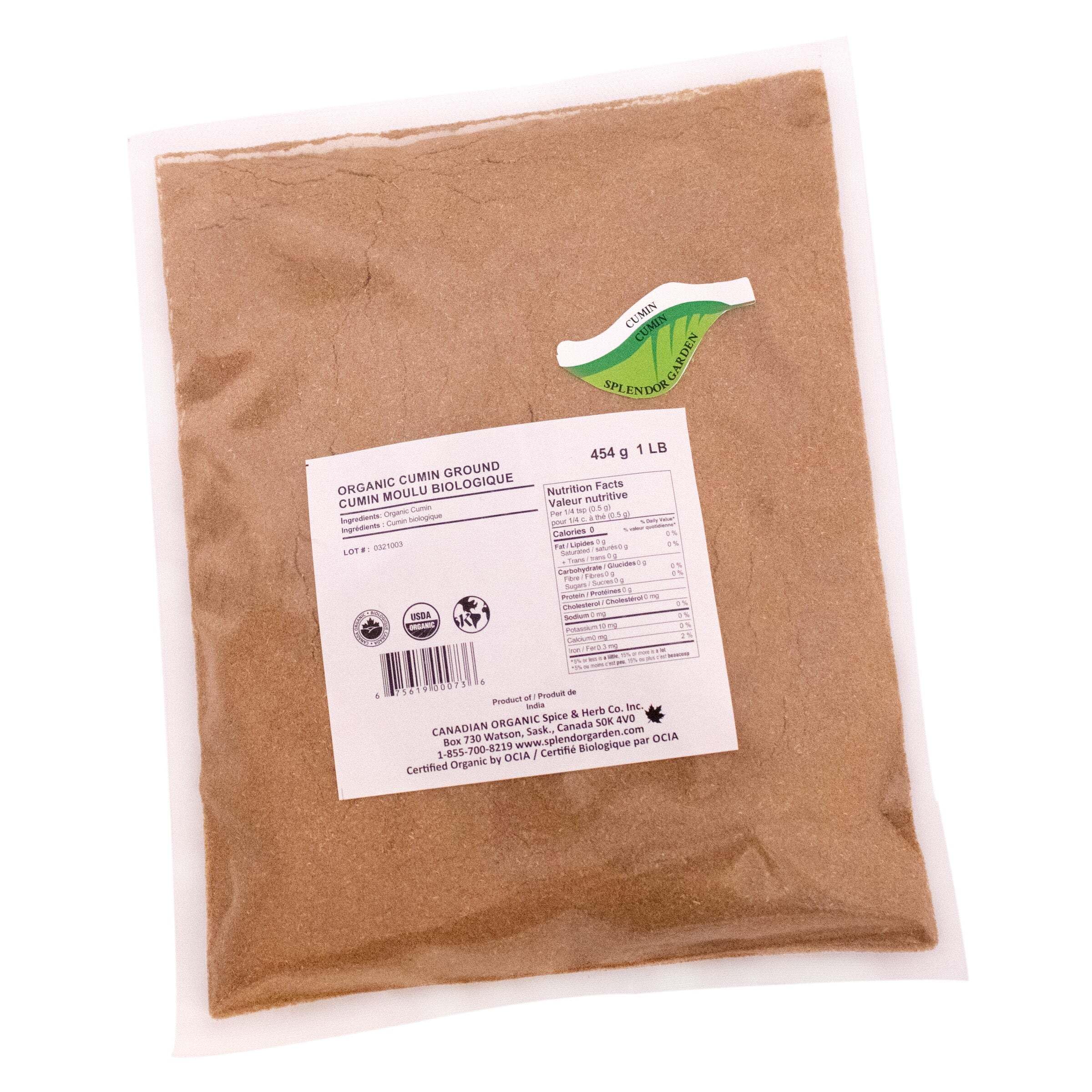 Splendor Garden - Organic Cumin Ground (40g)