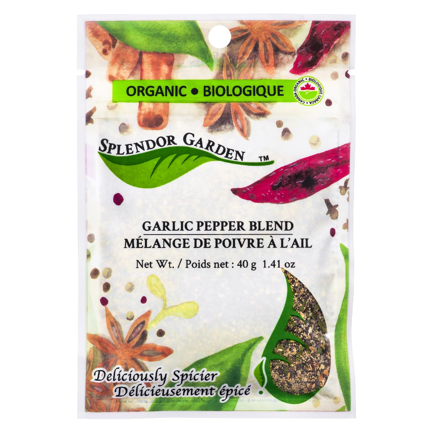 Splendor Garden - Organic Garlic Pepper (40g)