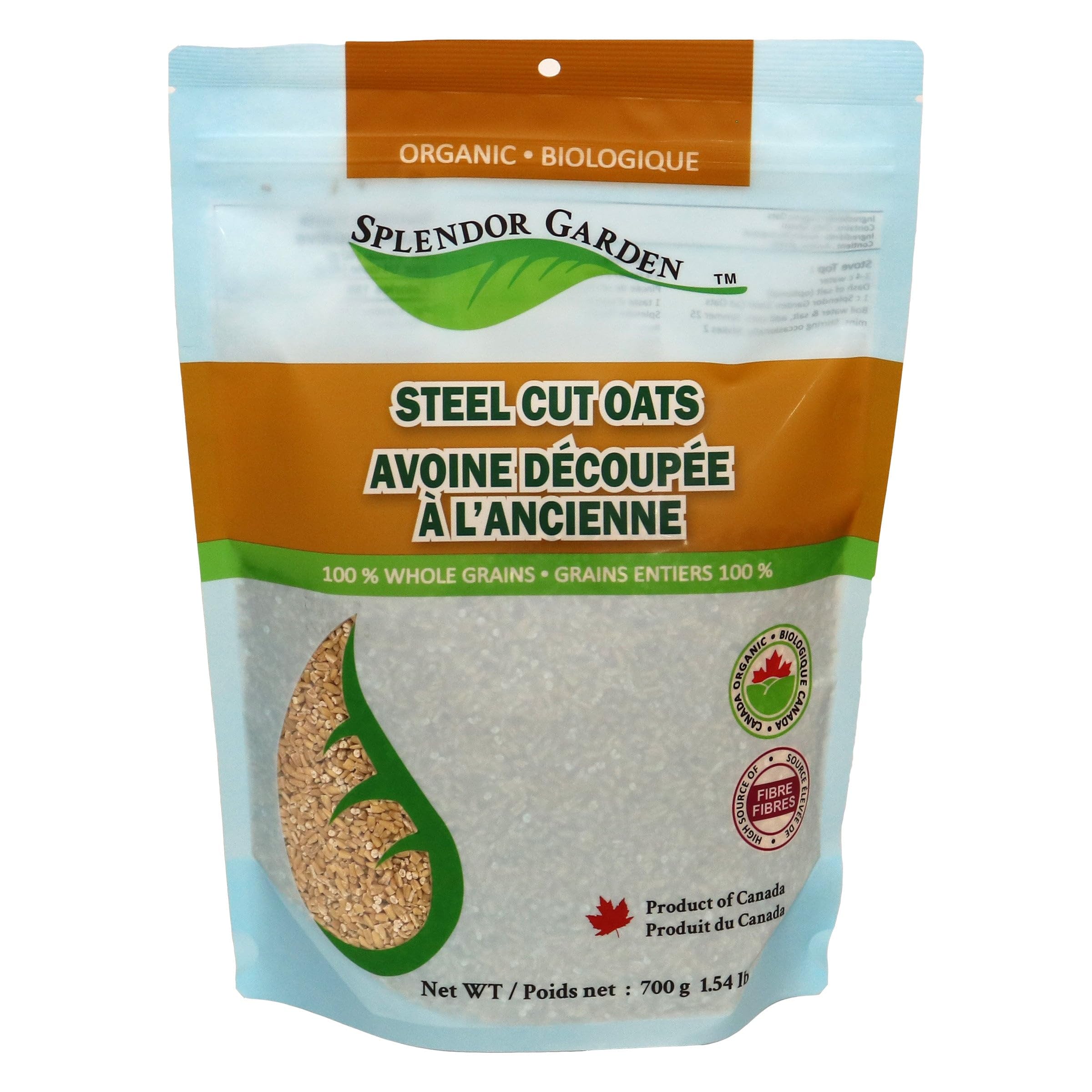Splendor Garden - Organic Steel Cut Oats (700g)