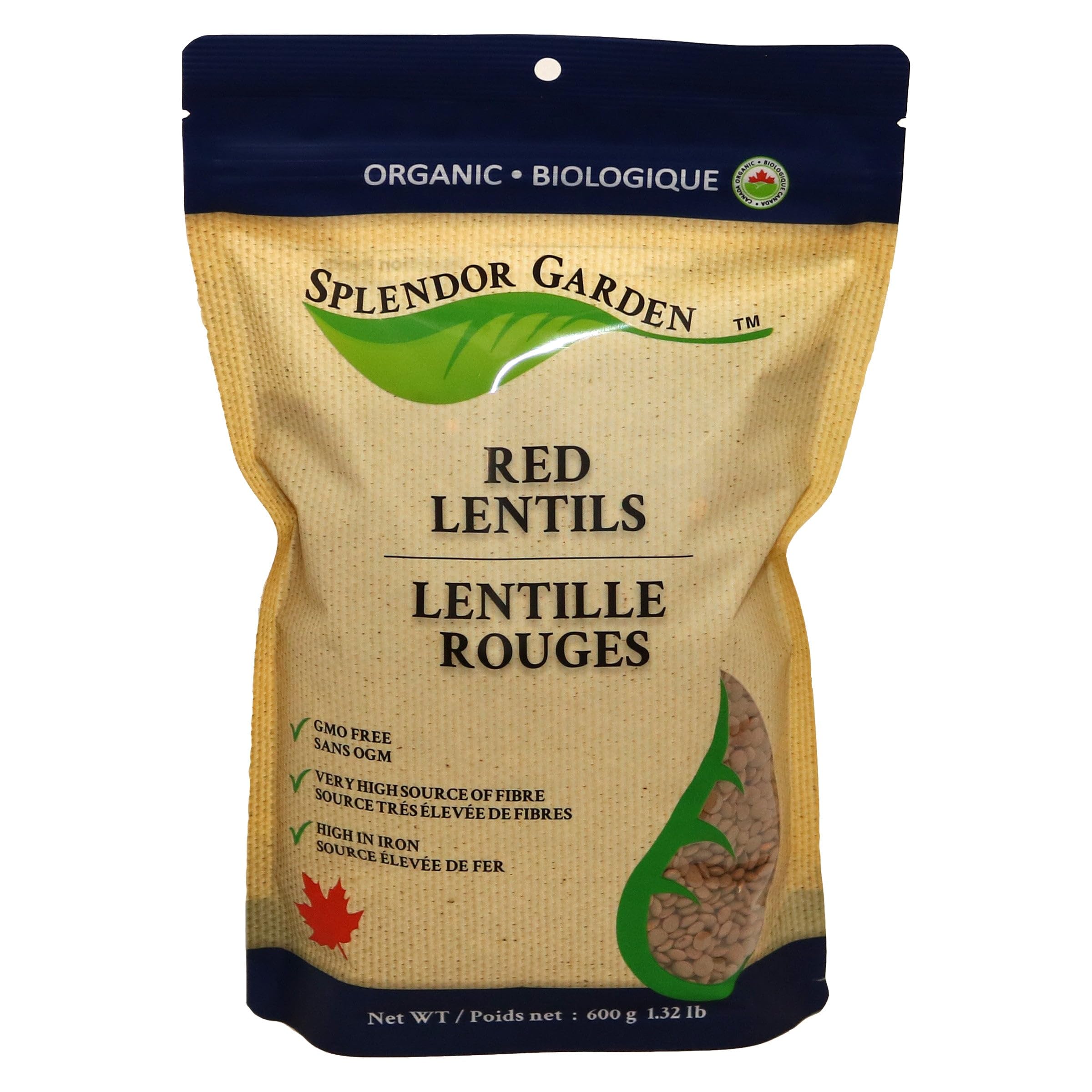 Splendor Garden - Organic Red Lentils (600g)