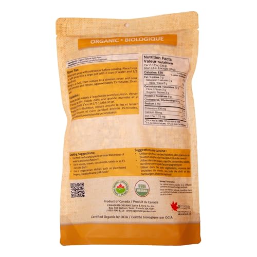 Splendor Garden - Organic Yellow Split Peas (600g)