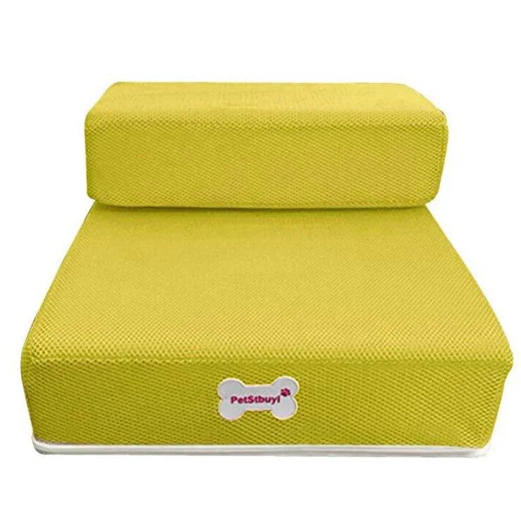 Foldable Pet Stairs – 2-Step Foam Dog & Cat Steps (Small & Large, Multiple Colours)