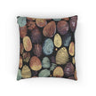 Abstract Pebble Tapestry Woven Pillow | Multicolor Stone Pattern Throw Cushion