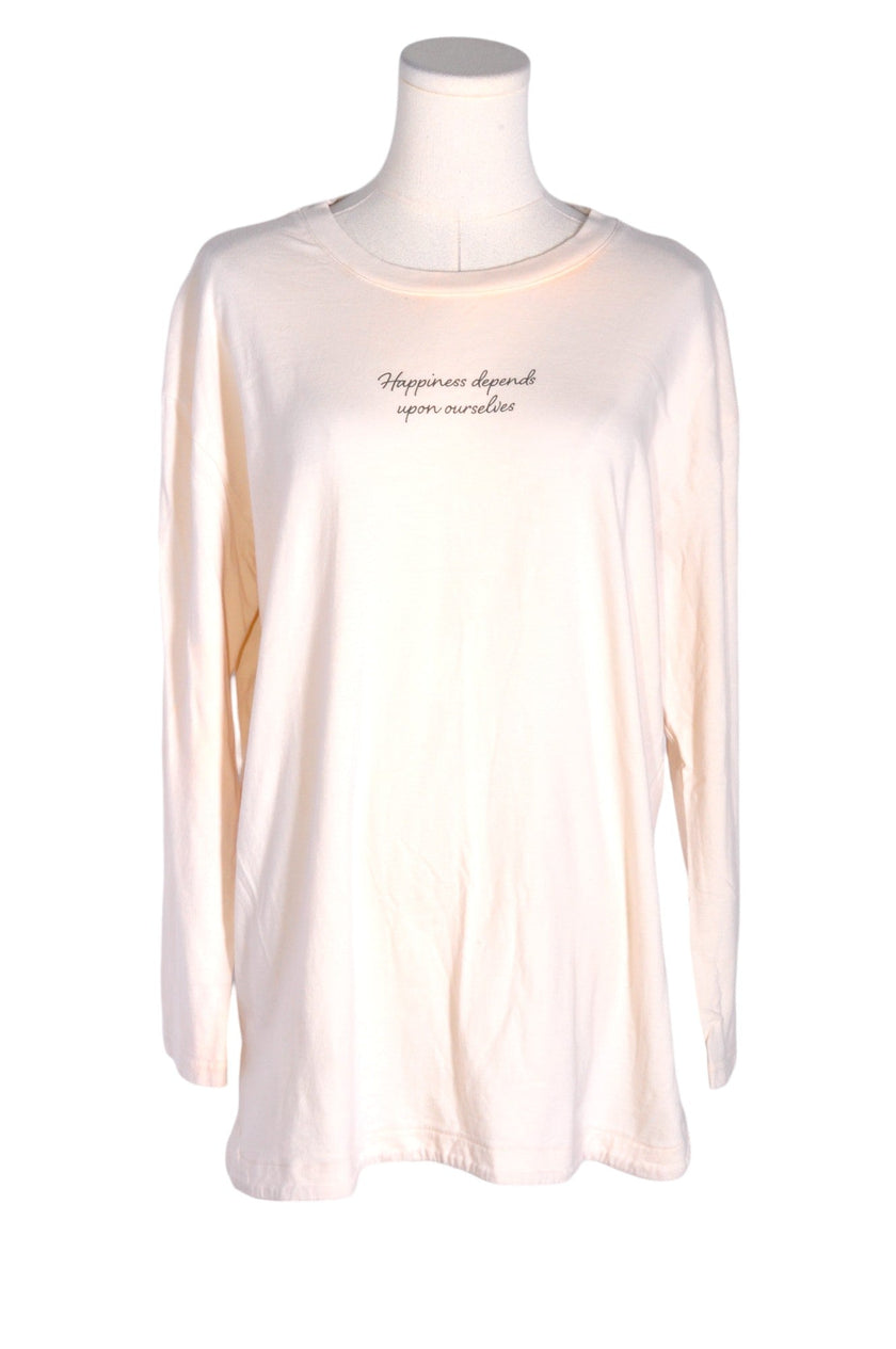 UNBRANDED Women T-Shirts Regular fit in Beige - L