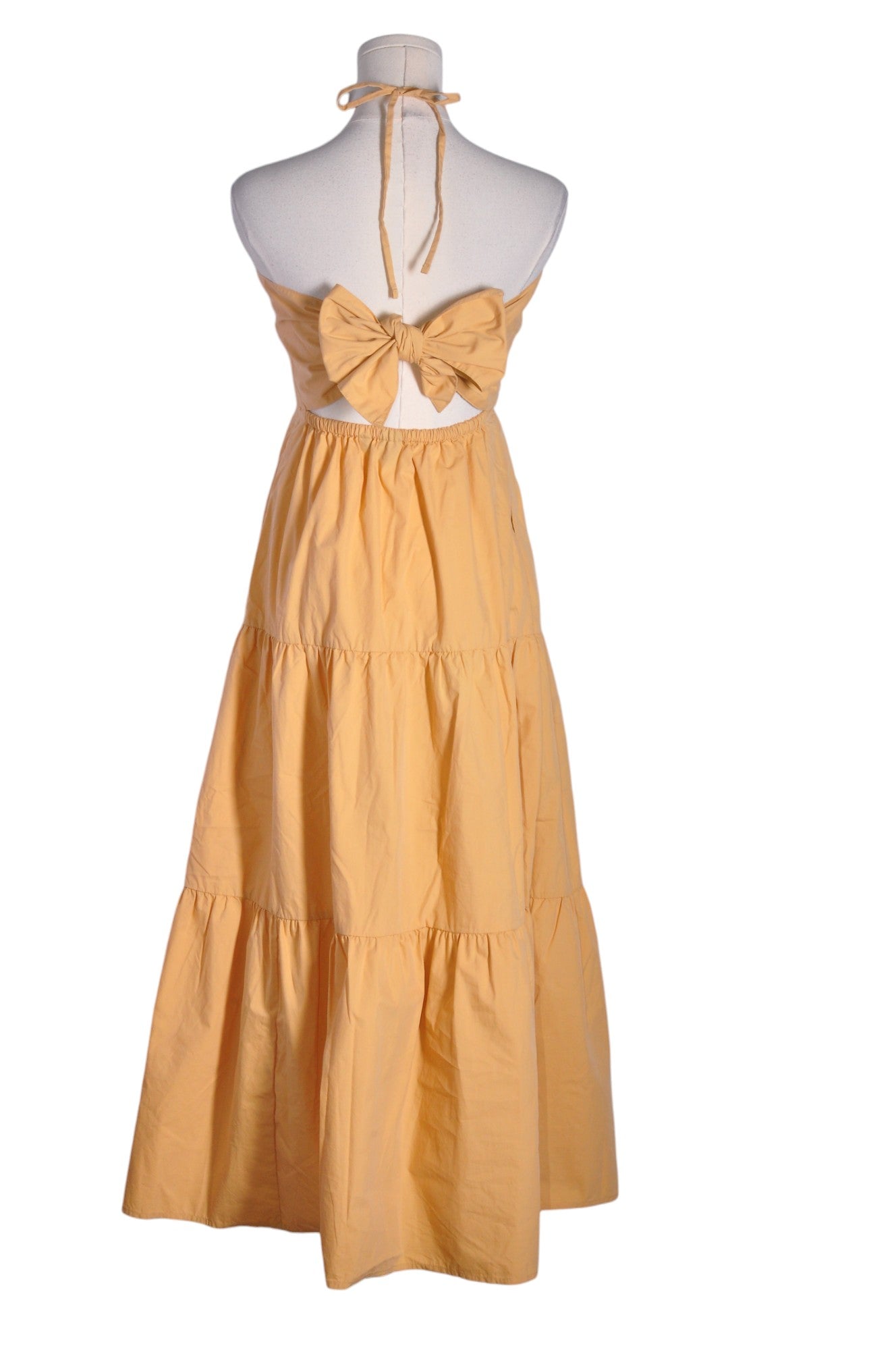 GAP Women Maxi Dresses Regular fit in Beige - 0