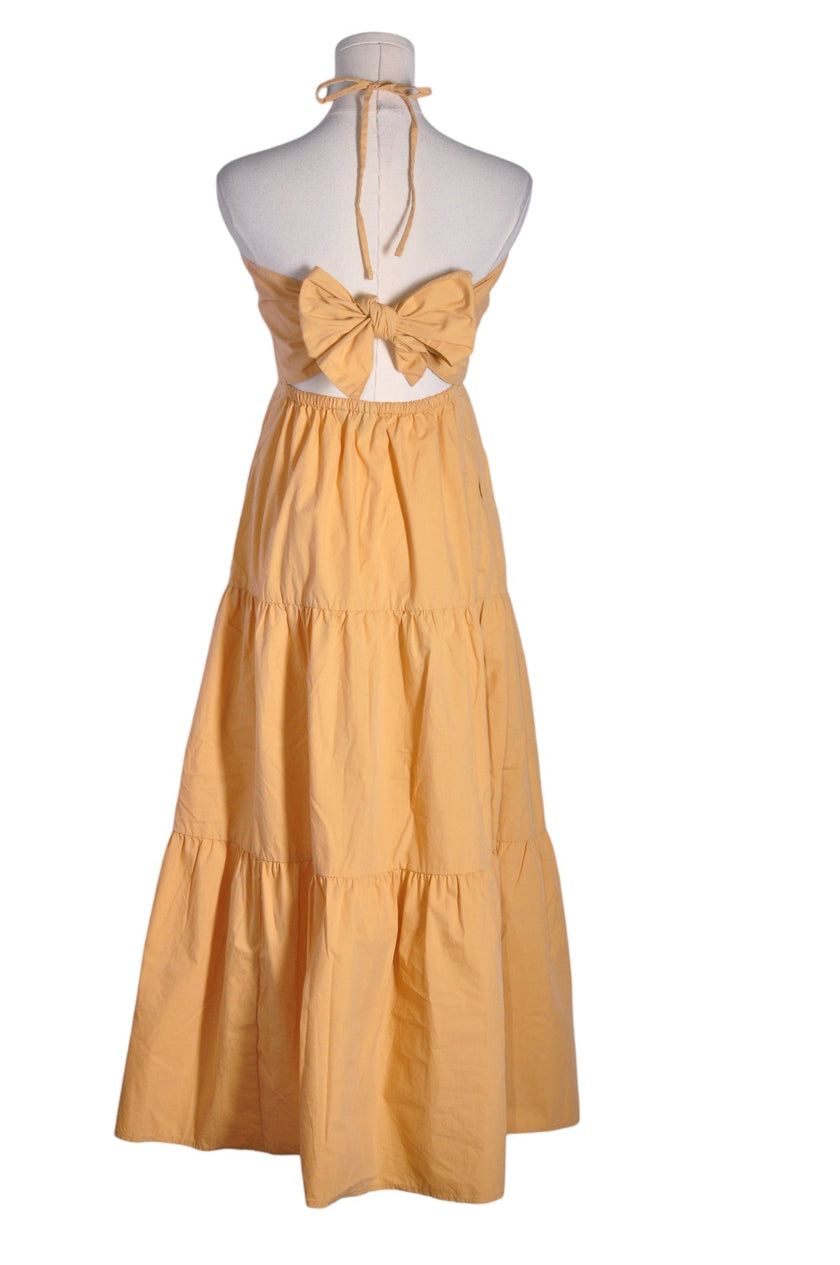 GAP Women Maxi Dresses Regular fit in Beige - 0