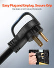 VEVOR 50A Generator Extension Cord 25 ft 250V NEMA 6-50P to 6-50R Power Cable