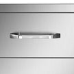 VEVOR Outdoor Kitchen Drawers 18W x 20.6H x 12.7D Inch, Flush Mount Double BBQ Drawers Stainless Steel with Handle, BBQ Island Drawers for Outdoor Kitchens or Patio Grill Station