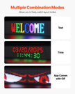 VEVOR 52x8in Programmable LED Sign Digital Scrolling Display Board P10 Fullcolor