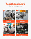 VEVOR 3 Inch 3-Jaw Self-Centering Lathe Chuck for Lathe Drilling Milling Machine