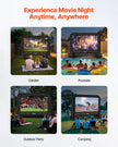 VEVOR 14 ft Inflatable Movie Screen 16:9 600D Movie Projection with Portable Bag