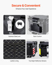 VEVOR 55L Motorcycle Top Case Universal Motorbike Tail Box with Leather Lining