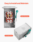 VEVOR 100A Generator Transfer Switch 24000W Manual Transfer Switch 120/240V