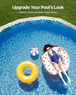 VEVOR Oval Pool Liner 12x24ft Overlap Style Pool Liner 54in Wall Height