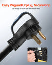 VEVOR 30A Generator Extension Cord 25 ft 250V NEMA 6-50P to 6-50R Power Cable