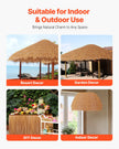VEVOR 1.6x16.4 ft Artificial Thatch Roofing Mexican Tiki Hut Grass Skirt Roof