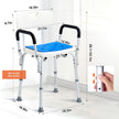 VEVOR 400lbs Shower Chair Bath Stool Seat Height Adjustable for Bathtub Shower