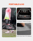 VEVOR 12x6 ft Portable Soccer Goal Kids Soccer Net Carry Bag Backyard Training
