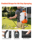 VEVOR 4 Gal Battery Powered Backpack Sprayer 0-90 PSI 4H Runtime for Yard Lawn