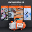 VEVOR 1/5 HP Single Stage Vacuum Pump, 3.5 CFM, 120V AC Air Conditioning Conditioner Vacuum Pump, 1/4