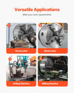 VEVOR 8 in 4-Jaw Self-Centering Lathe Chuck 1 1/2 in-8 Threaded Backing Plate