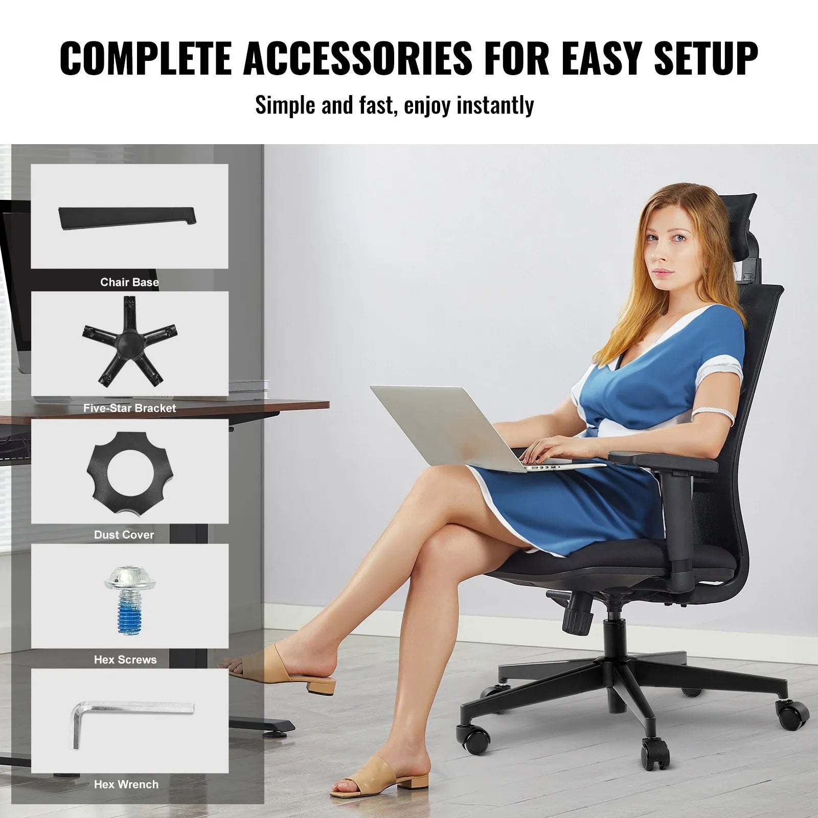 VEVOR Office Chair Base Replacement 28