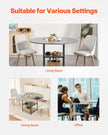 VEVOR 47 in Round Dining Table Wood Kitchen Table for 2-4 Person (Only Table)